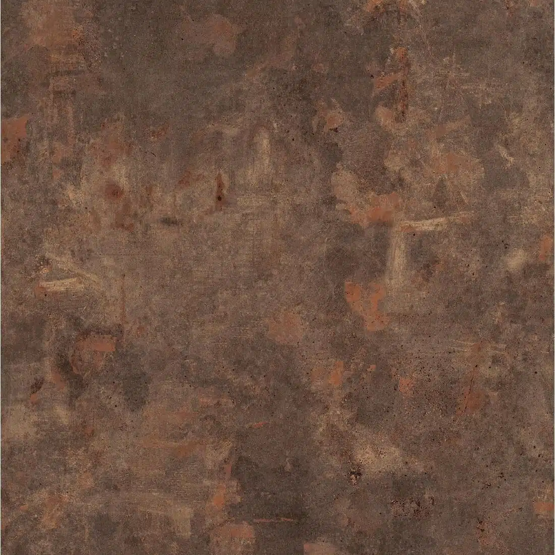 Werzalit Pre-drilled Square Table Top Rust Brown 700mm