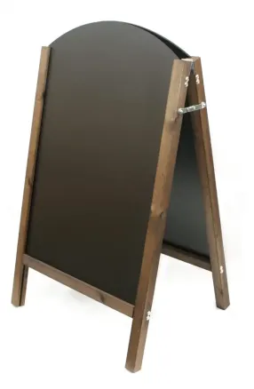 Wooden Curved Chalkboard A Board
