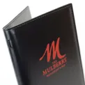 Stitched Hide Leather Menu Covers