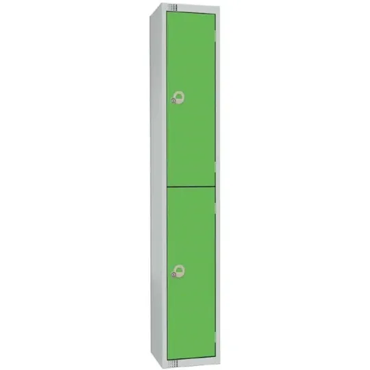 Elite Double Door Camlock Locker Green