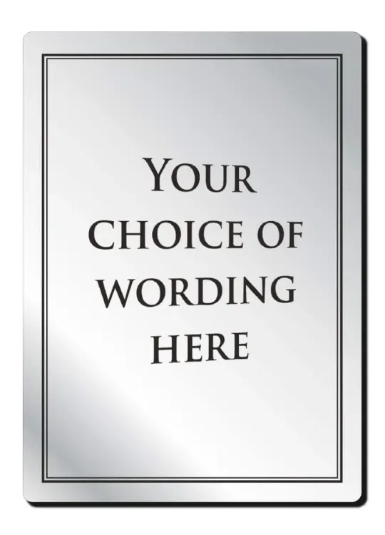 Custom Bar Sign - Silver