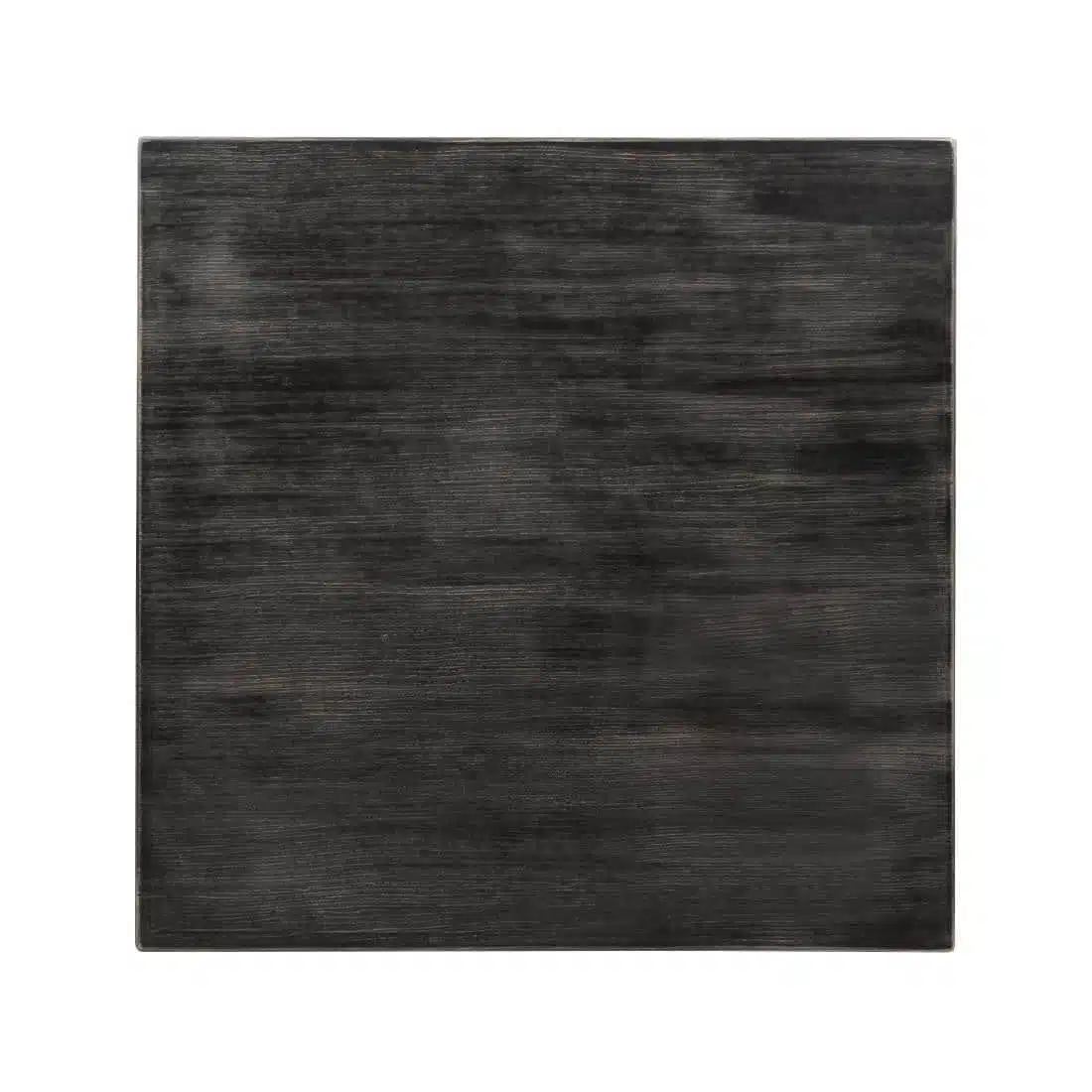 Bolero Pre-drilled Square Tabletop Vintage Black 700mm - Image 1