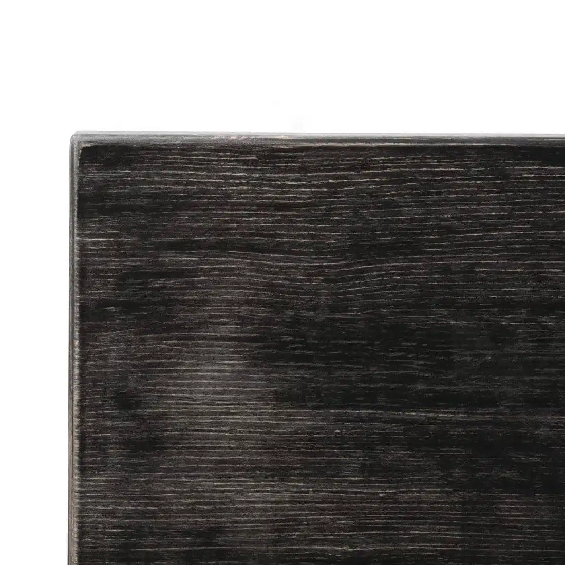 Bolero Pre-drilled Square Tabletop Vintage Black 700mm - Image 3