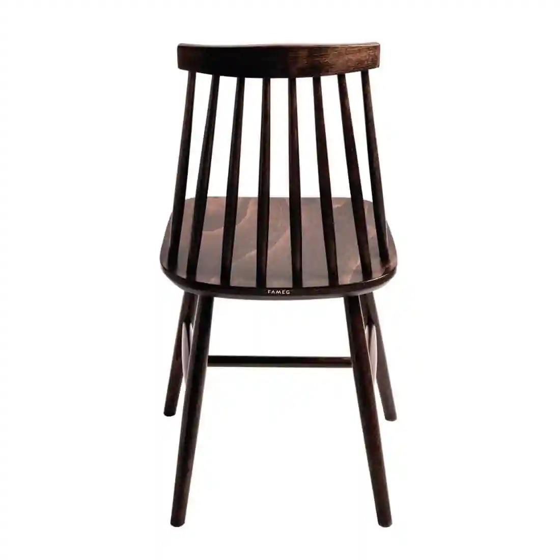 Fameg Farmhouse Angled Side Chairs Walnut Effect (Pack of 2) - Image 4