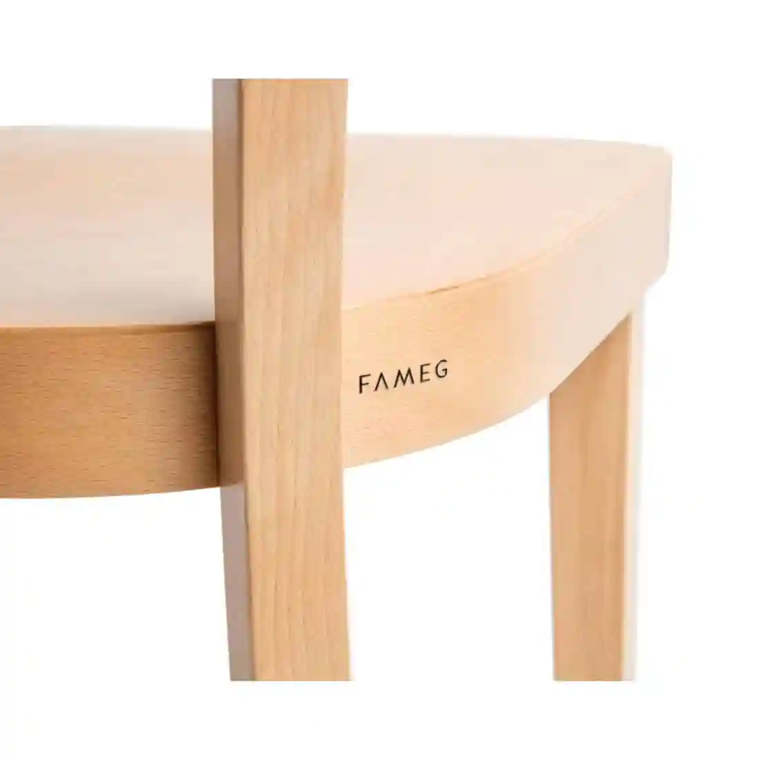 Fameg Plain Side Chairs Natural Beech (Pack of 2) - Image 6