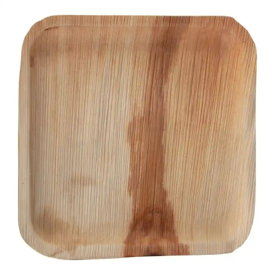 Fiesta Compostable Palm Leaf Plates Square 250mm (Pack of 100) - Image 1