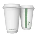 Vegware Hot Cup White Double Wall 16oz 89-Series (Pack of 400) - Image 2