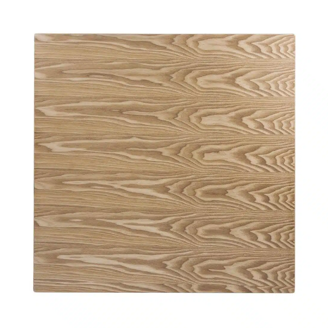 Bolero Pre-drilled Square Table Top Natural Ash Veneer 700mm - Image 1