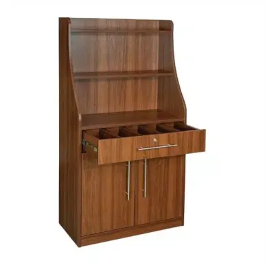 Waiter Station Walnut Finish
