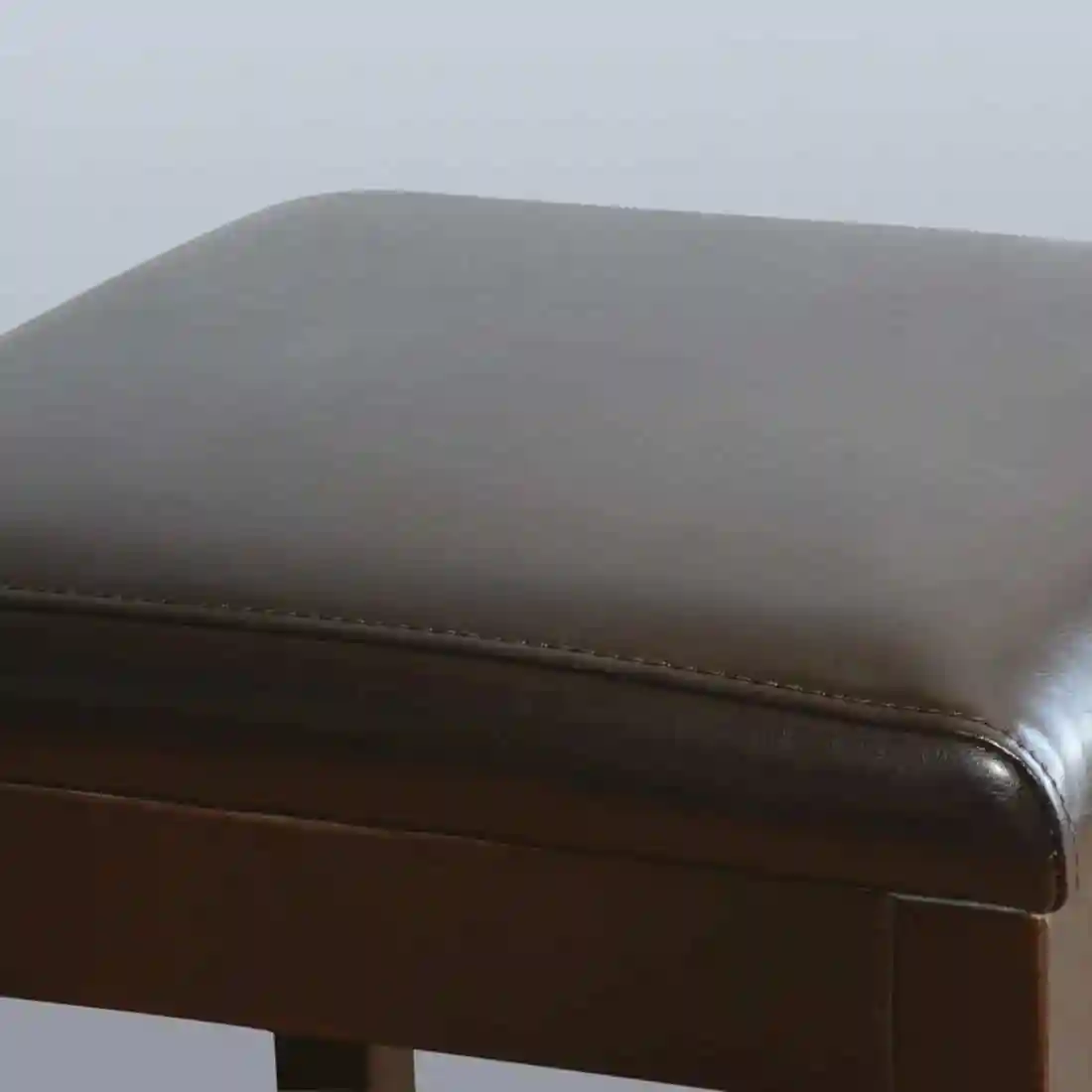 Bolero Faux Leather High Bar Stools Black (Pack of 2) - Image 3