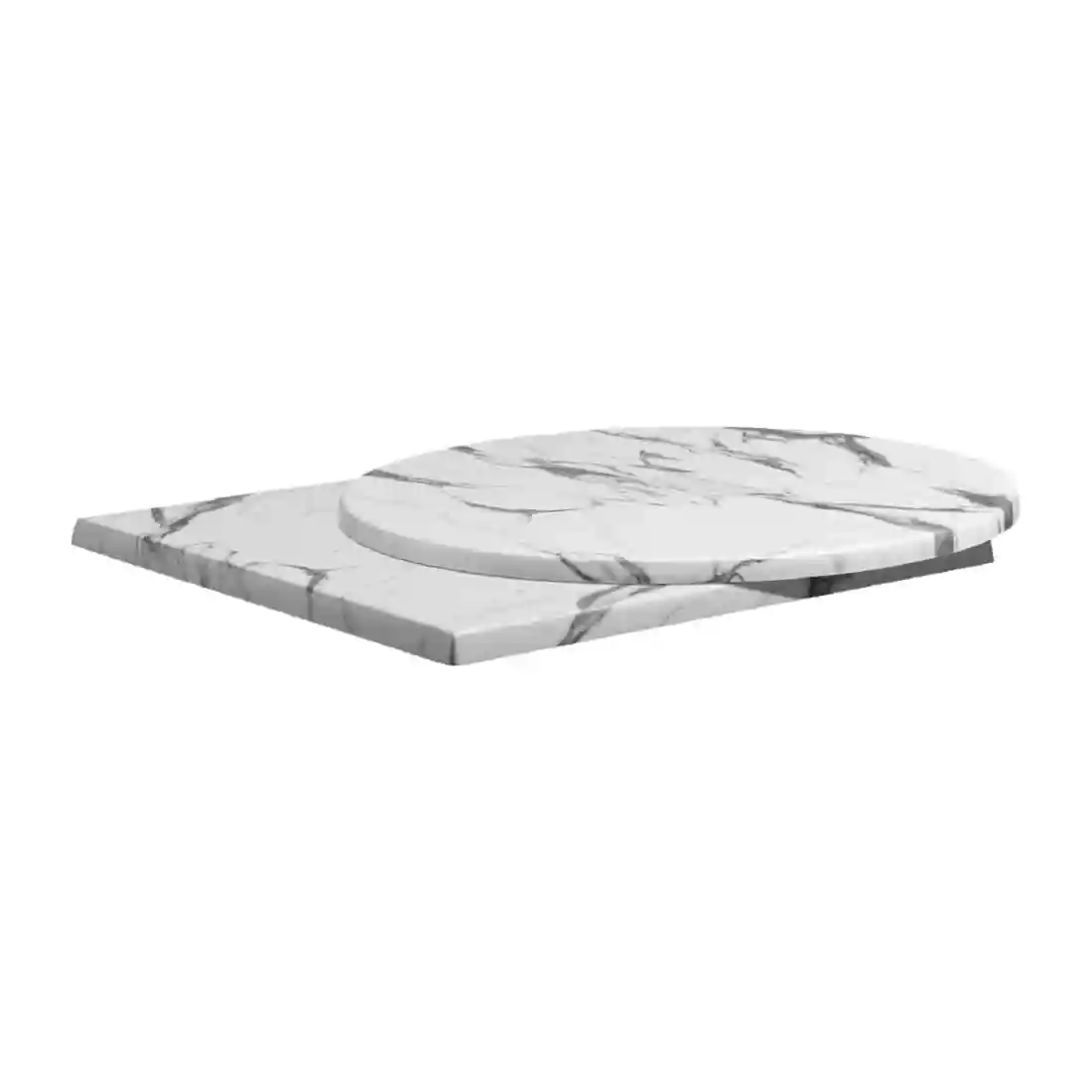 Enduratop Round Carrara Marble Table Top 600mm - Image 2