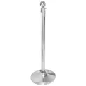 Bolero Stainless Steel Ball Top Barrier Post - Image 1