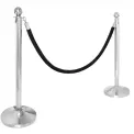 Bolero Stainless Steel Ball Top Barrier Post - Image 3