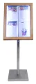 Teak Effect Illuminated Menu Stand (Base Included)