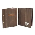 Wood-effect Menu Covers