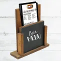 Wooden Menu Holder with Chalk Board - Image 1