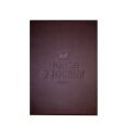Brown Fine Grain Faux Leather Menu Covers by Smart Hospitality Supplies