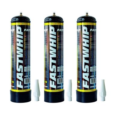 Cream Chargers By Fast Smart Whip Nitrous Oxide x 3 Canisters (2100g Of Fast Gas N2O)