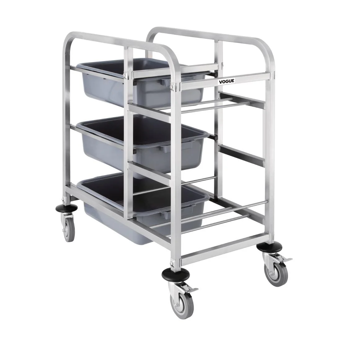 Vogue Stainless Steel Bussing Trolley - Image 1