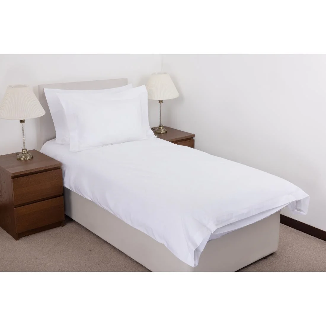 Mitre Comfort Percale Duvet Cover White Single - Image 1