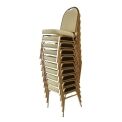 Bolero Steel Banquet Chair with Neutral Cloth (Pack of 4)