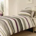 Mitre Essentials Madison Stripe Housewife Pillowcase Magenta - Image 1