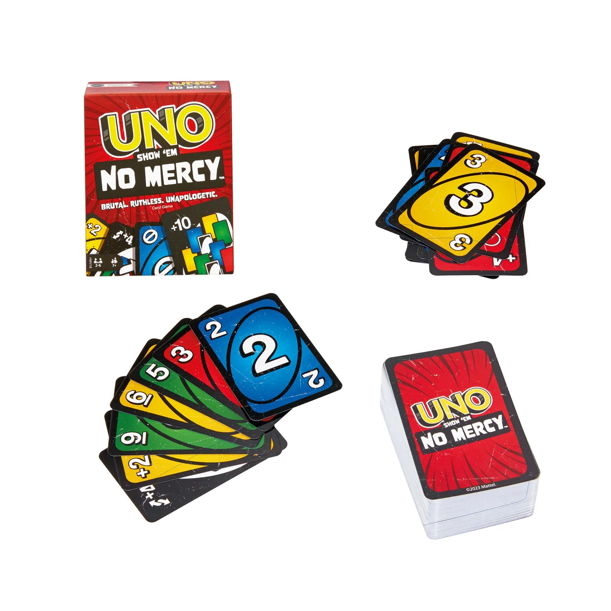 Mattel Uno Show Em No Mercy Card Game 900 HWV18 - Image 2