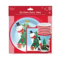 Eurowrap Santa and Friends 25 Piece Party Set (Pack of 6) X-33255-XMASC - Image 1