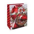 Eurowrap Joyful Santa Gift Bags Large Assorted (Pack of 12) X-36035-2C - Image 1