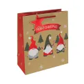 Eurowrap Gonk Kraft Festive Gift Bags Medium (Pack of 12) X-36048-3C - Image 1