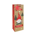 Eurowrap Gonk Kraft Festive Bottle Bag (Pack of 12) X-36048-4C - Image 1