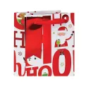 Eurowrap Hohoho Festive Bottle Bag (Pack of 12) X-36145-4C - Image 2
