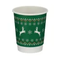 Go-Pak Christmas 8oz Double Wall Cup (Pack of 500) XD04021XM - Image 1