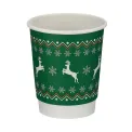 Go-Pak Christmas 8oz Double Wall Cup (Pack of 500) XD04021XM - Image 2