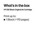 HP 302 Original Ink Cartridge 3.5-ml Black F6U66AE - Image 2