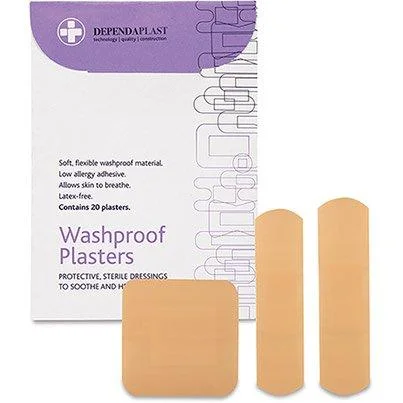 Dependaplast Assorted Washproof Plasters (Pack of 100)