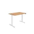 Astin Economy SM Sit/Stand Height Adjustable Desk 1200x800x705-1220mm Norweigian Beech/Wht KF800010