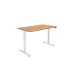 Astin Economy SM Sit/Stand Height Adjustable Desk 1400x800x705-1220mm Norweigian Beech/Wht KF800014