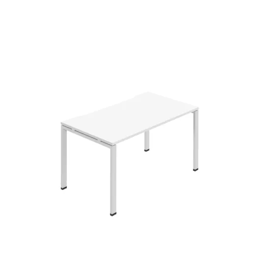 Jemini One Person Bench Desk 1600x800mm White KF800680