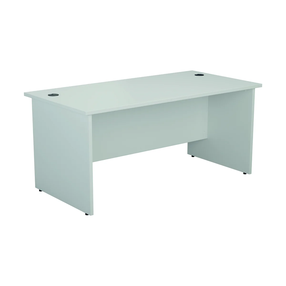 Jemini Rectangular Panel End Desk 1200x800x730mm White KF804376 - Image 1