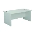 Jemini Rectangular Panel End Desk 1400x800x730mm White KF804437 - Image 1
