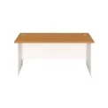 Jemini Rectangular Panel End Desk 1400x800x730mm Nova Oak KF804727 - Image 1