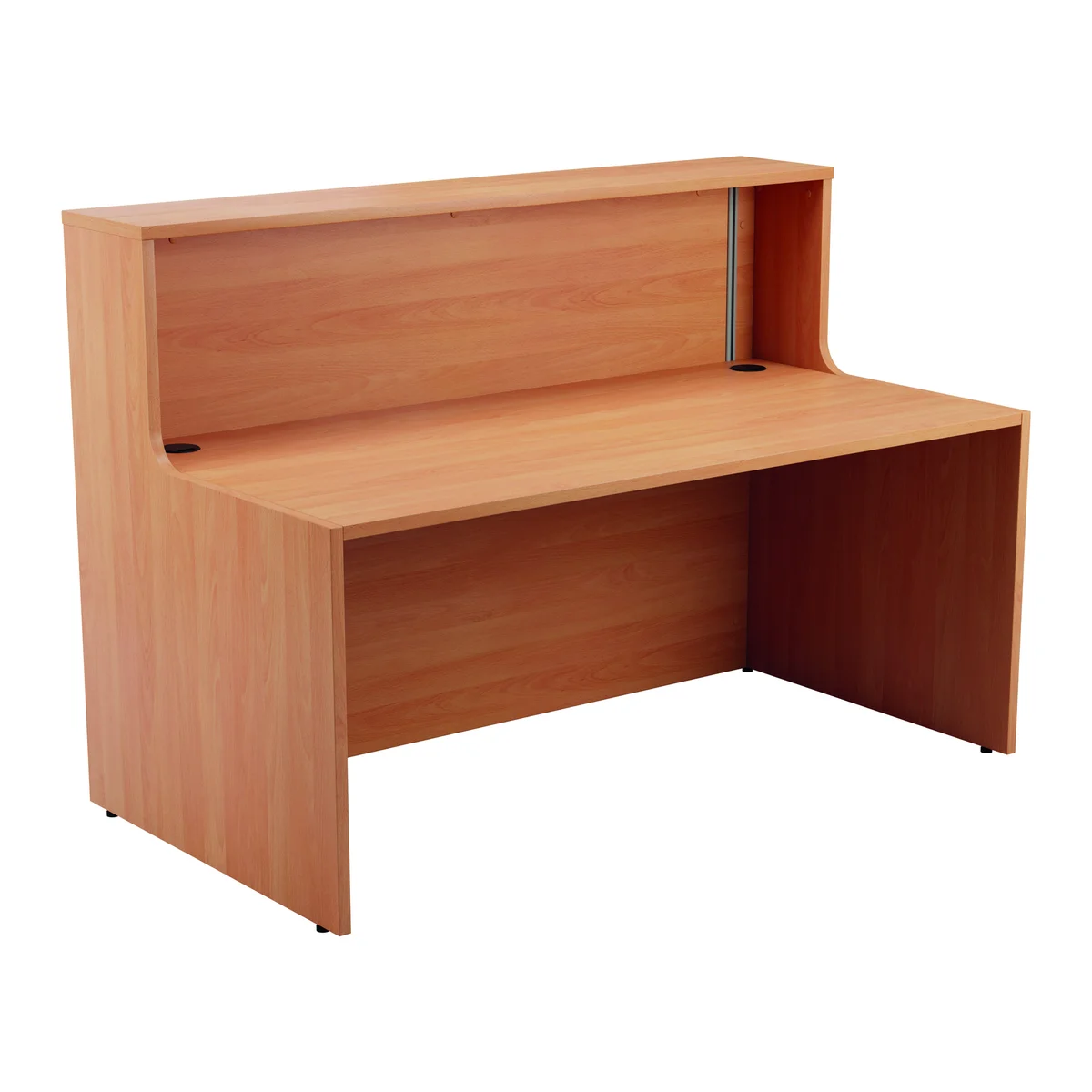 Jemini Reception Unit 1400x800x740mm Beech KF816265 - Image 1