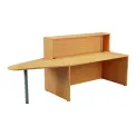 Jemini Reception Unit with Extension 1600x800x740mm Nova Oak KF816333 - Image 1