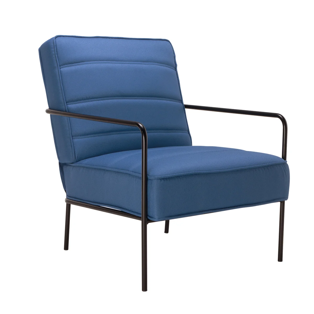 Jemini Wire Frame Reception Armchair 620x880x830mm Navy KF90478 - Image 1