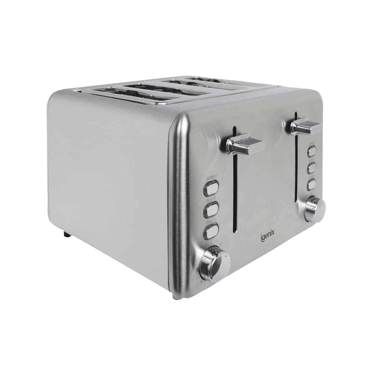 Igenix Stainless Steel Toaster 4-Slice Fcl4001/H IG3204 - Image 1