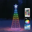 Pre-Lit RGB LED Smart Christmas Tree with Star Top 1.5m XH10027 - Image 1