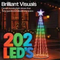 Pre-Lit RGB LED Smart Christmas Tree with Star Top 1.5m XH10027 - Image 2