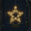 LED Metal Outdoor Christmas Star Light 500mm Warm White XH10078 - Image 1