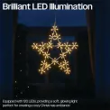 LED Metal Outdoor Christmas Star Light 500mm Warm White XH10078 - Image 2